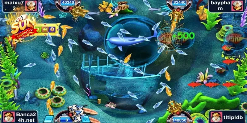 bắn cá Sunwin Hệ thống súng và vật phẩm hỗ trợ bắn cá Sunwin