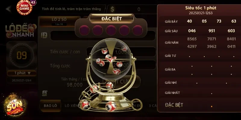 Hướng Dẫn Chơi Đề Siêu Tốc 1 Phút Sunwin Siêu Hiệu Quả 3 Hệ thống sẽ quay số để xác định kết quả