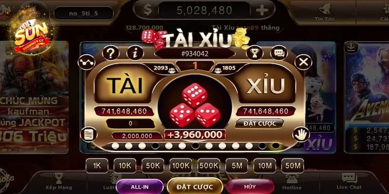 Tài xỉu Sunwin Tính dễ dàng và hấp dẫn của Tài xỉu Sunwin