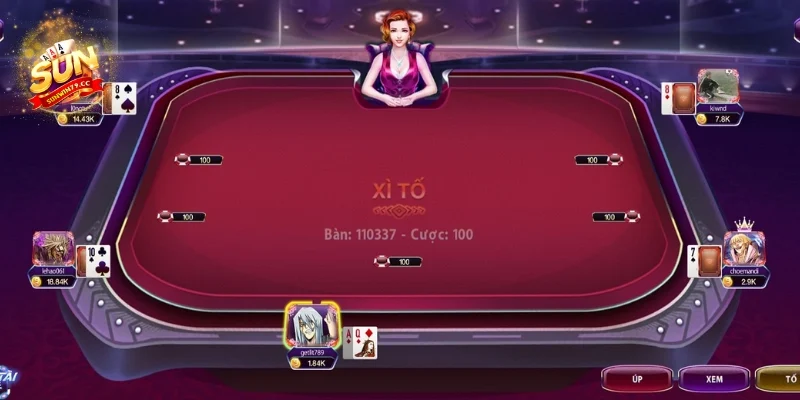 Xì tố Sunwin Các vòng bài chung để đưa ra quyết định