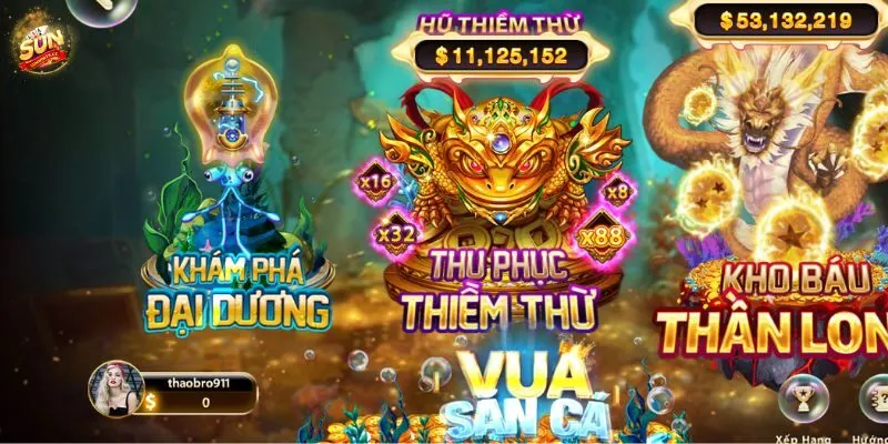 Hòa mình giải trí cùng game bắn cá tại Sunwin